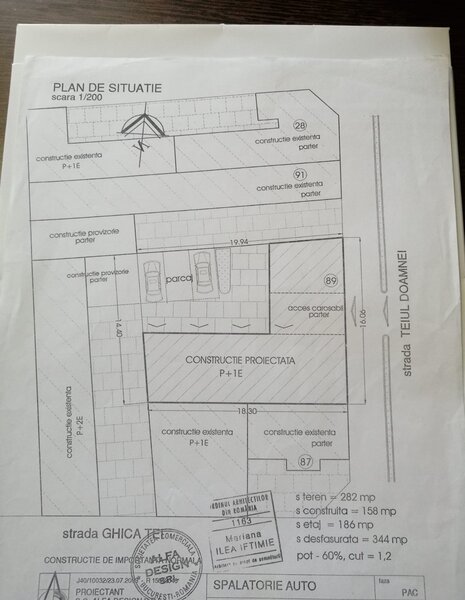Teiul Doamnei numarul 89, Bucuresti, Sector 2.